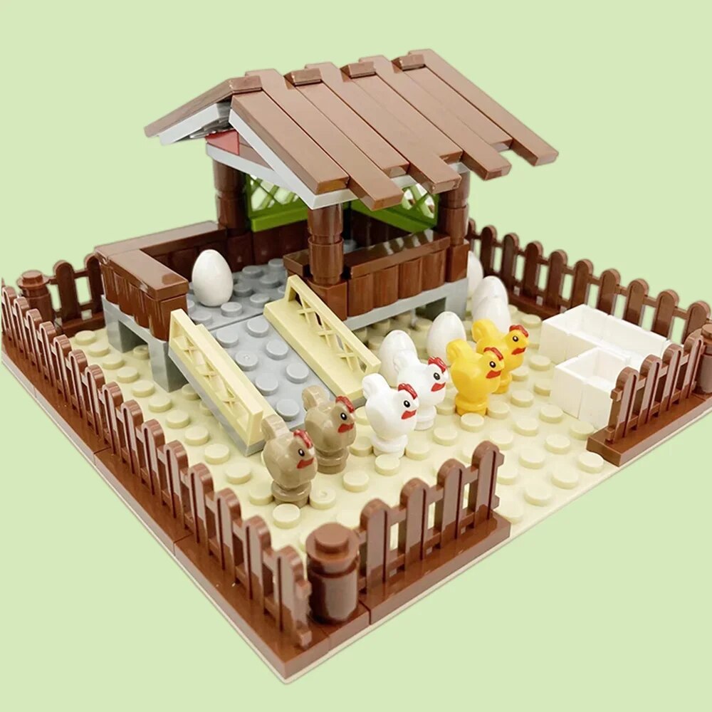New MOC Chicken Coop Model Bui - Urban Farming For Kids recension och pris